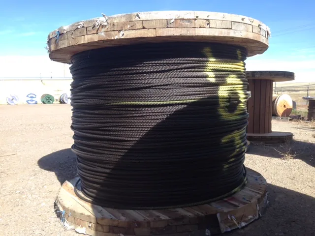 Coils of steel wire rope and cable